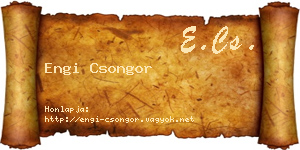 Engi Csongor névjegykártya